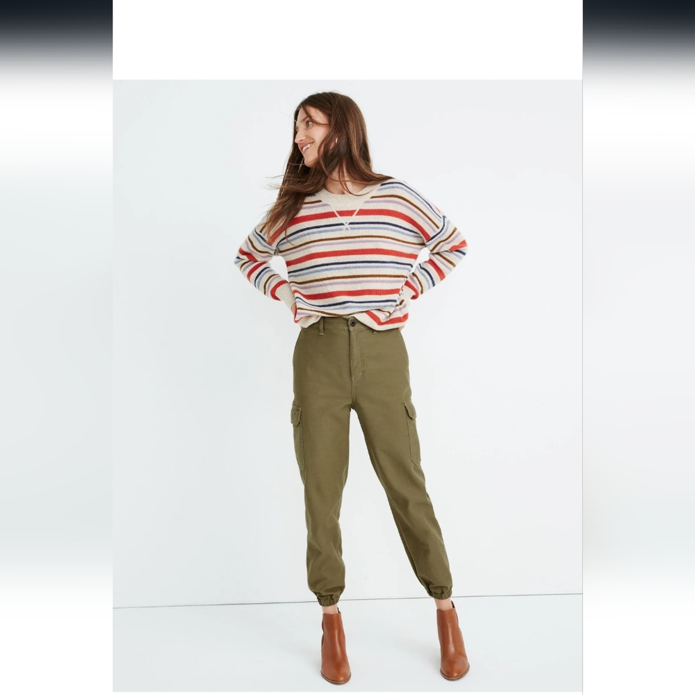 MADEWELL High Rise Fatigue Cargo Pants Sz 24 NWT